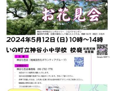 5/12(日)　白花せんだんのお花見会